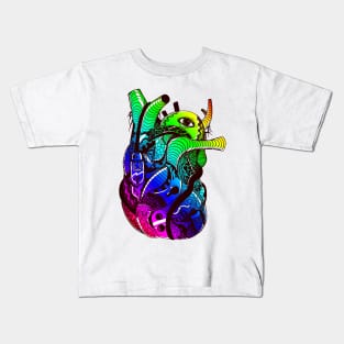 Rainbow Light Heart Kids T-Shirt